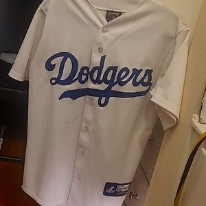 Dodgers Majestic Button Up Jersey